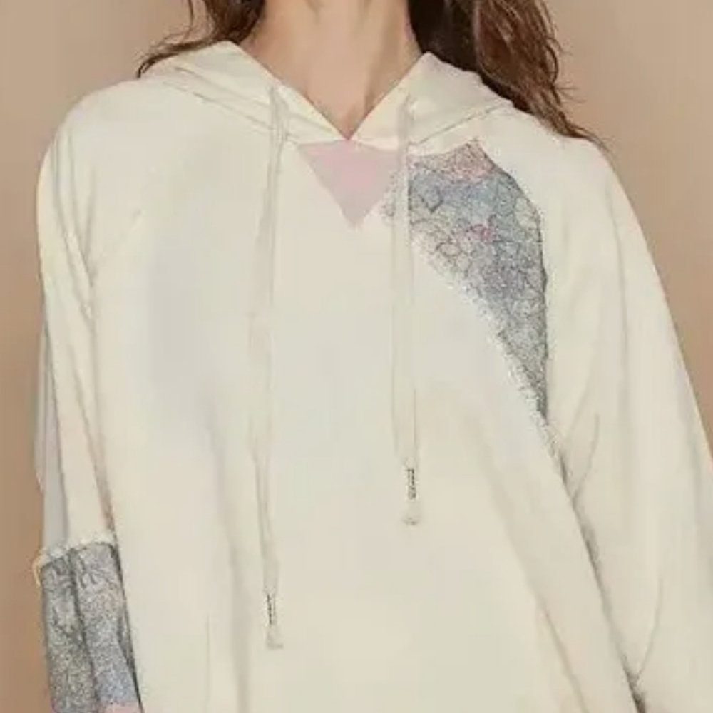 POL Cream Knit Sweatshirt; Size XXL; New Runs Very Big, Closer To 3xl. - Picture 4 of 4